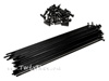 Mutiny Plain Gauge 19/20" (Black) with Nipples