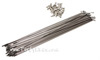 Sapim/Halo 24" (Silver) with Nipples