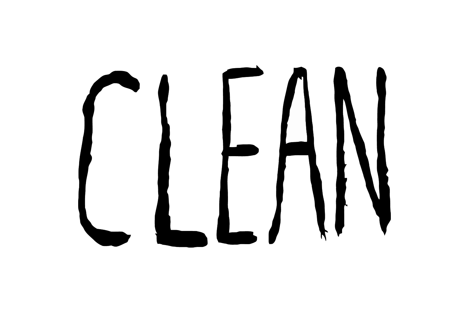 Clean Zine Vinyl Sticker (single)